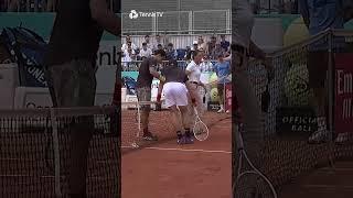 Munar Sportsmanship Mid Tennis Match in Madrid