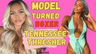 "I'M NOT TALK!" MODEL TENNESSEE THRESHER TURNED BOXER LOOKS TO SETTLE BEEF W/ PAIGE CAKEY IN RING!