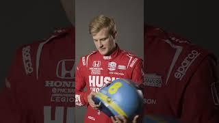 Marcus Ericsson's helmet pays homage to IndyCar's past ️