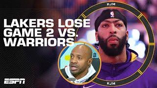 'We're just JOGGING down the floor?!' - Jay Williams' reaction to Lakers' Game 2 loss to GSW | KJM