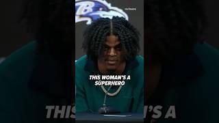 Lamar Jackson talking about his mother is awesome