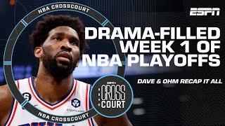 PLAYOFF PANDEMONIUM! Ohm and Dave have thoughts on Joel Embiid not being ejected | NBA Crosscourt