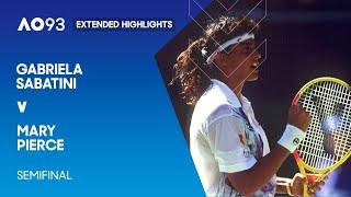 Gabriela Sabatini v Mary Pierce Extended Highlights | Australian Open 1993 Semifinal