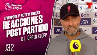 Jürgen Klopp lanza fuerte crítica a los jugadores del Nottingham | Telemundo Deportes