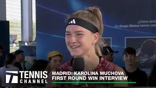 Karolína Muchová Discusses Idol Roger Federer | 2023 Madrid First Round Win Interview