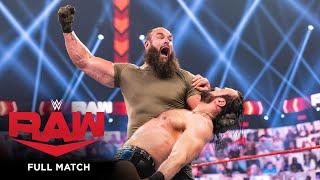 FULL MATCH —  Drew McIntyre vs. Braun Strowman: Raw, April 26, 2021