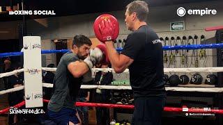 John Ryder Goes Through The Paces With Tony Sims Ahead of Monstrous Clash With Canelo Alvarez
