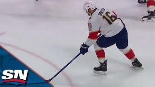 Panthers' Aleksander Barkov Rips Home Nice Feed From Anthony Duclair To Tie Game 1 vs. Hurricanes
