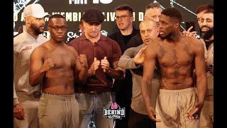 SWARMZ TRIES TO GET UNDER DEJI SKIN DURING WEIGH-IN & FACE OFF | MISFITS BOXING