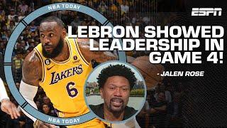 LeBron's Game 4 performance showed his leadership & development as a player - Jalen Rose | NBA Today
