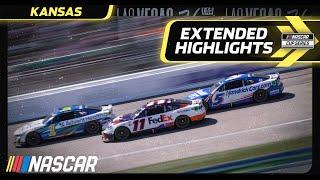 A win worth fighting for: NASCAR Cup Series Extended Highlights from Kansas