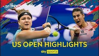 Karolina Muchova makes first US Open Semi-Final  Cirstea vs Muchova | Highlights