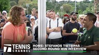 Stefanos Tsitsipas Reveals What is Keeping Him From Djokovic's Level | 2023 Rome Second Round