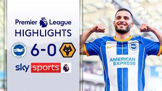 Brighton DEMOLISH Wolves to restore European hopes | Brighton 6-0 Wolves | Premier League Highlights
