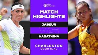 Ons Jabeur vs. Daria Kasatkina | 2023 Charleston Semifinal | WTA Match Highlights
