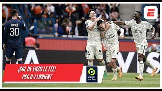 PSG ES SORPRENDIDO EN EL PARQUE DE LOS PRÍNCIPES Gol de Le Fée para adelantar a Lorient | Ligue 1