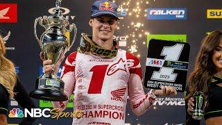 Jett Lawrence joins brother Hunter as Supercross 250 champion in Denver | Motorsports on NBC