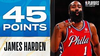 James Harden Ties PLAYOFF CAREER-HIGH 45 Points In 76ers Game 1 W! | May 1, 2023