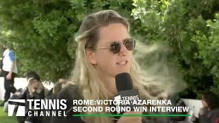 Victoria Azarenka talks Madrid Doubles Final, and Life with Leo | 2023 Rome Second Round