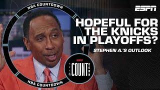 ORANGE AND BLUE SKIES BABY ️ - Stephen A. holds hope for the Knicks in the playoffs | NBA Countdown