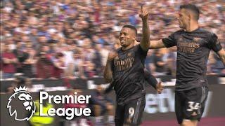 Gabriel Jesus gets Arsenal up and running against West Ham | Premier League | NBC Sports