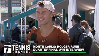 Holger Rune discusses his win over Daniil Medvedev | 2023 Monte Carlo Quarterfinal