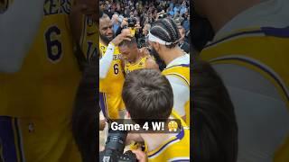 Lakers Show Love To Lonnie Walker As They Walk Off With The Game 4 W! | #Shorts