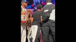 Haney shoved Lomachenko at the weigh-ins