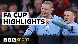 Man City score six to beat Burnley and cruise into FA Cup semi-finals | BBC Sport
