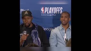 KD and CP3 spoke highly of Russell Westbrook’s resilience  | #shorts