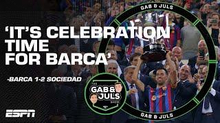 'It was all about the PARTY' Barcelona celebrate LaLiga win despite home loss to Sociedad | ESPN FC