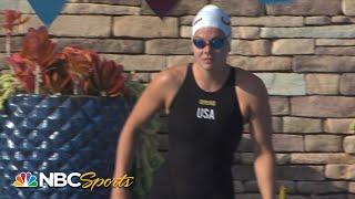 Isabelle Stadden pulls off women's 50m backstroke victory at Mission Viejo | NBC Sports