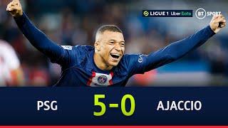 PSG vs Ajaccio (5-0) | Messi returns as PSG run riot | Ligue 1 Highlights