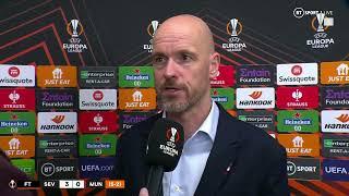 "We have to blame ourselves" Erik ten Hag was not pleased with his side's performance in Seville