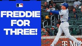 Freddie Three-man! Freddie Freeman gives the Dodgers the lead in Atlanta!