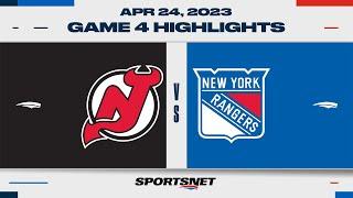 NHL Game 4 Highlights | Devils vs. Rangers - April 24, 2023