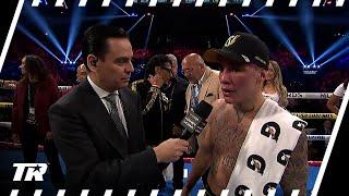 Oscar Valdez Reacts To Win Over Adam Lopez, Wants Navarrete Next | POST-FIGHT INTERVIEW