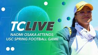 Naomi Osaka Attends USC Spring Football Game & Practices With Chris Eubanks | Tennis Channel Live