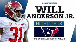 Will Anderson Jr.: Alabama Highlights I 2nd Overall Pick In 2023 NFL Draft | CBS Sports
