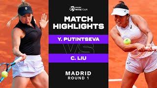 Yulia Putintseva vs. Claire Liu | 2023 Madrid Round 1 | WTA Match Highlights