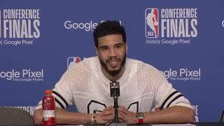 "I've Never Been So Excited To Go Back To Boston" - Jayson Tatum Talks After Game 6 W!