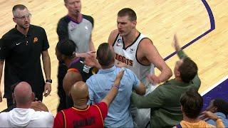 Nikola Jokic given technical for SHOVING Suns owner Mat Ishbia | NBA on ESPN