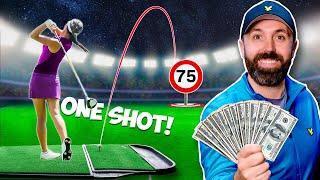 Hit golf shot 75 yards and win £500!