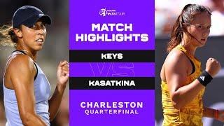 Madison Keys vs. Daria Kasatkina | 2023 Charleston Quarterfinal | WTA Match Highlights