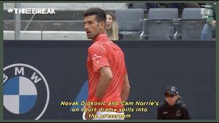 Cam Norrie hits Novak Djokovic in Rome | The Break
