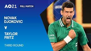Novak Djokovic v Taylor Fritz Full Match | Australian Open 2021 Third Round