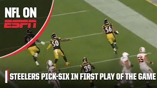 STEELERS PICK-SIX DESHAUN WATSON ON THE FIRST PLAY OF THE GAME!  | NFL on ESPN