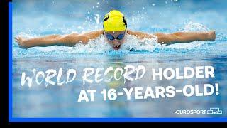 Sixteen-Year-Old Swimming Superstar! ️ | Canada's Summer McIntosh Sets New World Record | Eurosport