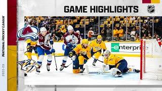 Avalanche @ Predators 4/14 | NHL Highlights 2023