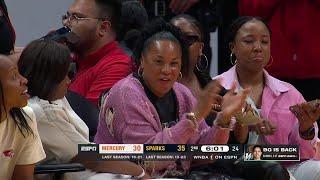 Dawn Staley was LOVING Zia Cooke's and-1  | WNBA on ESPN